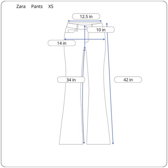 Zara Shimmery Full Length Flared Pants - Picture 4 of 8